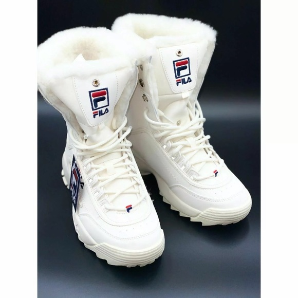 Fila Disruptor Shearling Fold Over Boot #Cybermondaysale - Picture 8 of 10